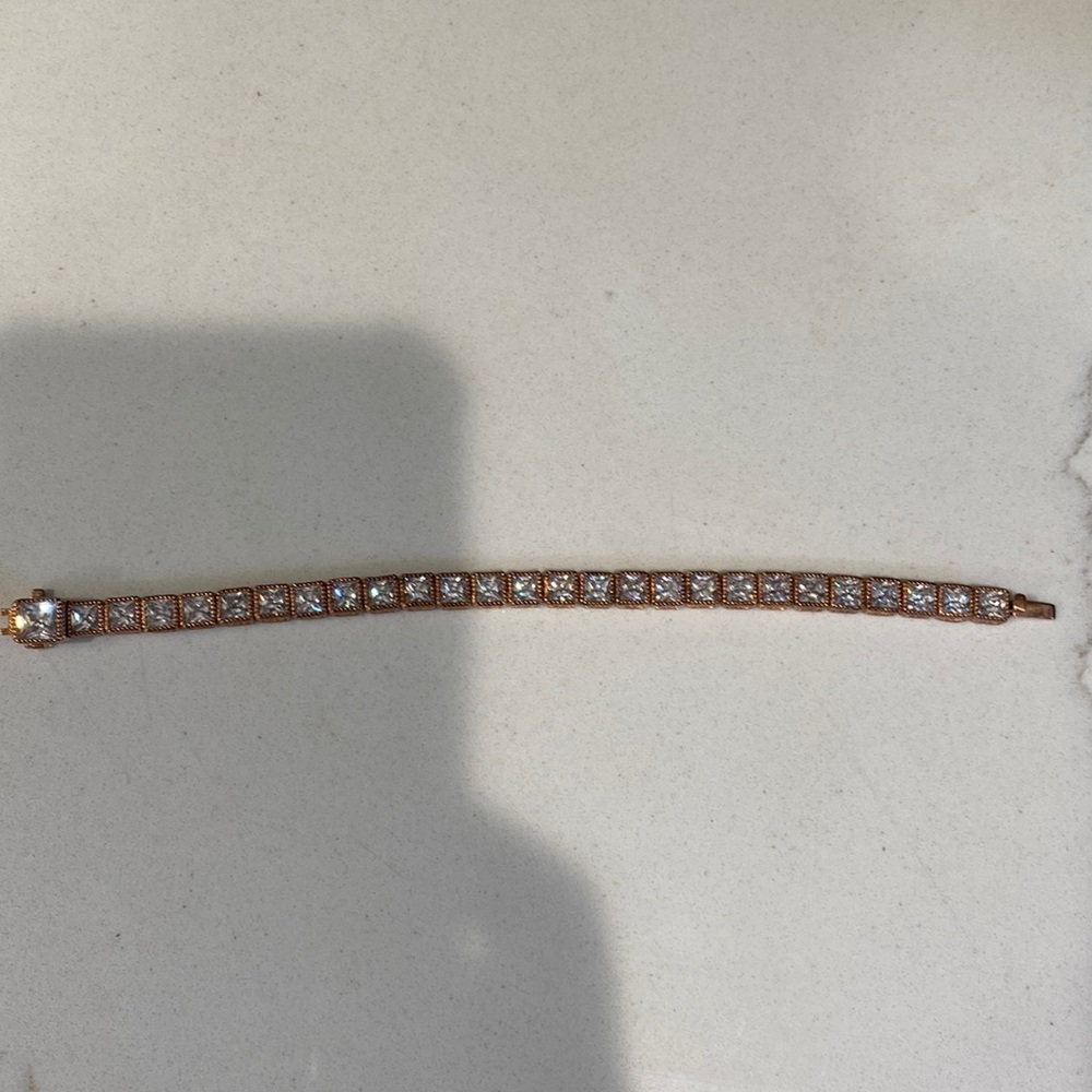 Judith Ripka Rose Gold Crystal Bracelet